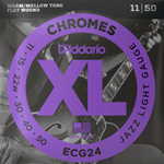 D'Addario Xl Chrome Flat Wound Jazz Light