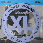D'Addario Exl116 Guitar Strings - Med Top Heavy Bottom