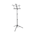 On Stage Deluxe Music Stand - Black With Bag