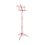 On Stage Deluxe Music Stand - Red With Bag