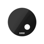 Evans Eq3 Bass Drum 24" Black Drum Head