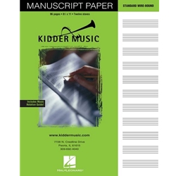 Kidder Music<br>Manuscript Paper