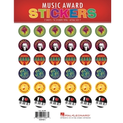 Music Award Stickers<br>Pack of 96 Stickers