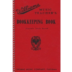 Williams Music Teacher's Bookkeeping Book: Complete Yearly Record