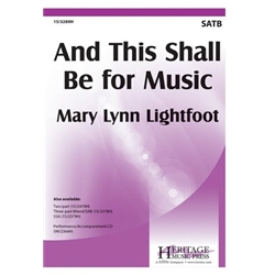 And This Shall Be for Music
