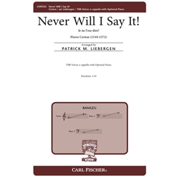 Never Will I Say It!