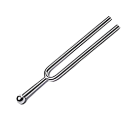 A-440 Tuning Fork - 4" long, round prongs