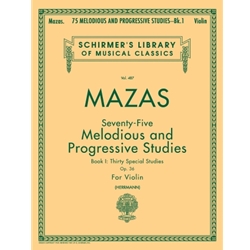 Mazas: Seventy-Five Melodious and Progressive Studies<br>Book 1