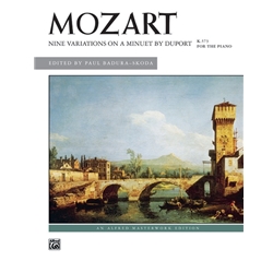 Mozart: Nine Variations on a Minuet by Duport, K. 573