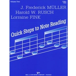 Quick Steps to Notereading, Volume 2 - Cello