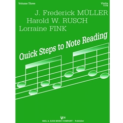 Quick Steps to Notereading, Volume 3 - Violin