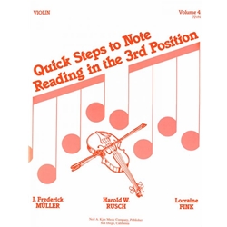Quick Steps to Notereading, Volume 4 - Violin