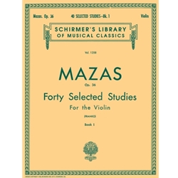 Mazas: Forty Selected Studies, Book 1