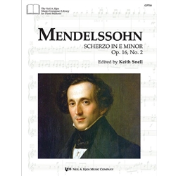Mendelssohn: Scherzo in E Minor, Op. 16, No. 2