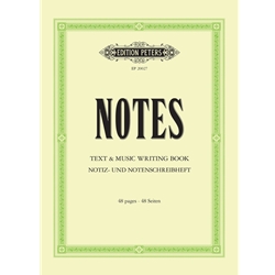 Notes<br>Text & Music Writing Book